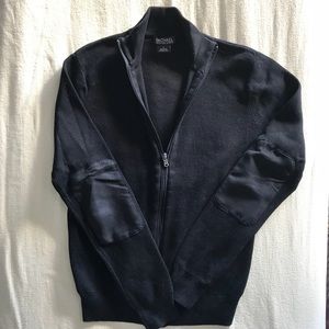Michael Kors Black Zip-up Sweater
